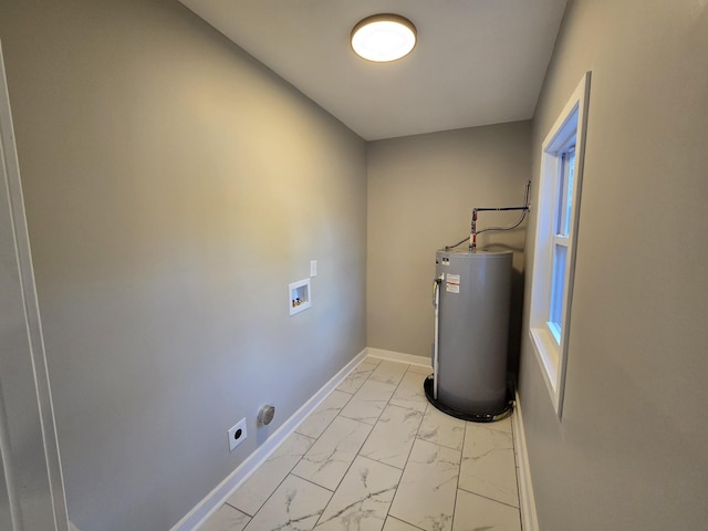 interior space with water heater