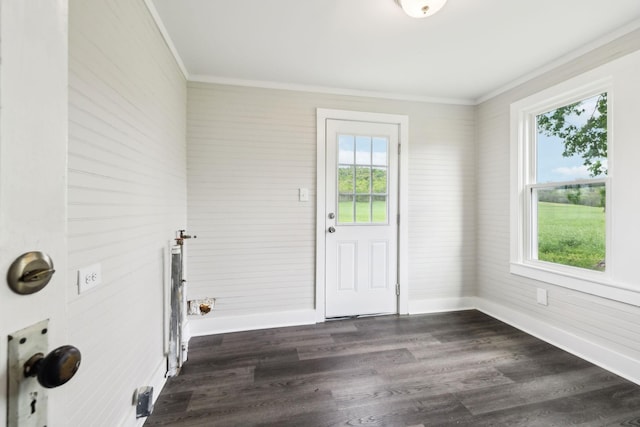 57 Young Branch Rd, Dixon Springs, TN 37057 - interior space with baseboards, ornamental molding, and plenty of natural light