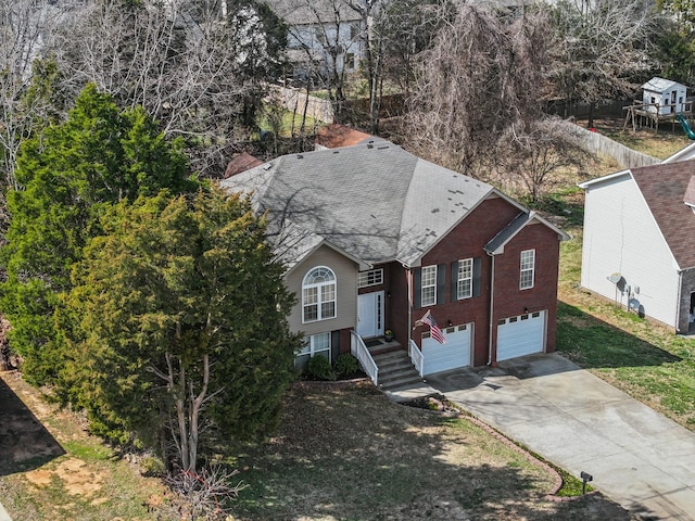 birds eye view of property