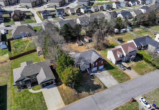 drone / aerial view featuring a residential view