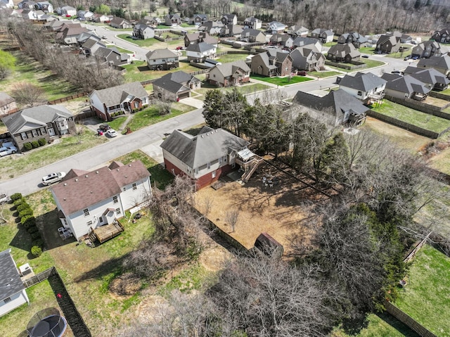 birds eye view of property featuring a residential view