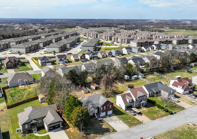 drone / aerial view featuring a residential view