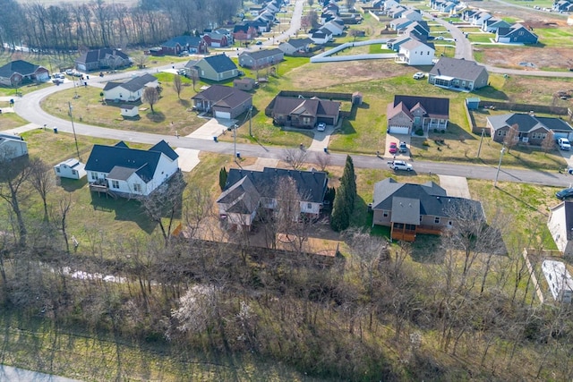 drone / aerial view featuring a residential view