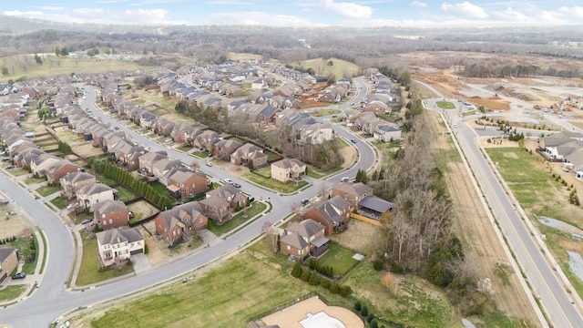 aerial view featuring a residential view