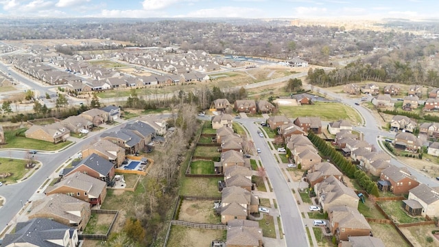 aerial view featuring a residential view