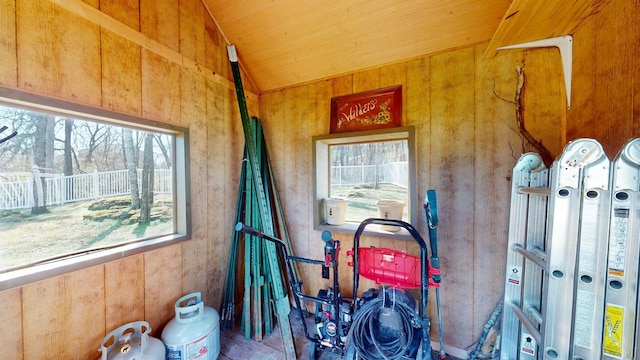 view of storage room