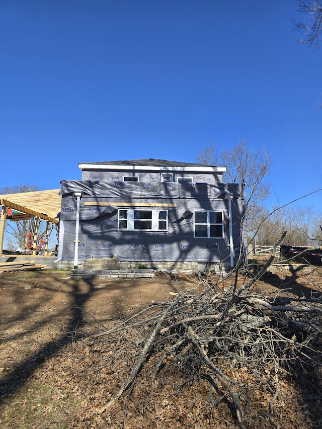 view of back of property