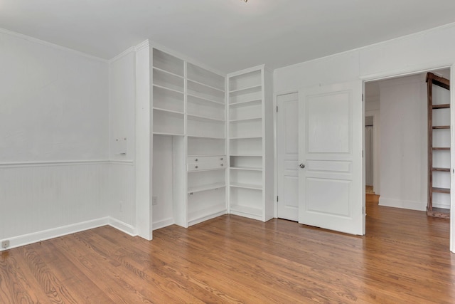 interior space featuring wood finished floors