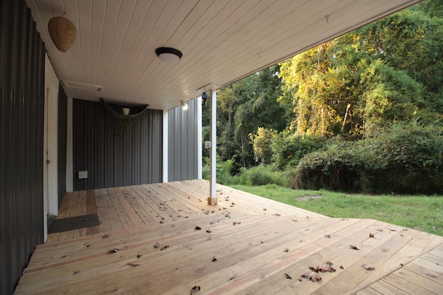 view of wooden terrace