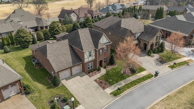 drone / aerial view featuring a residential view