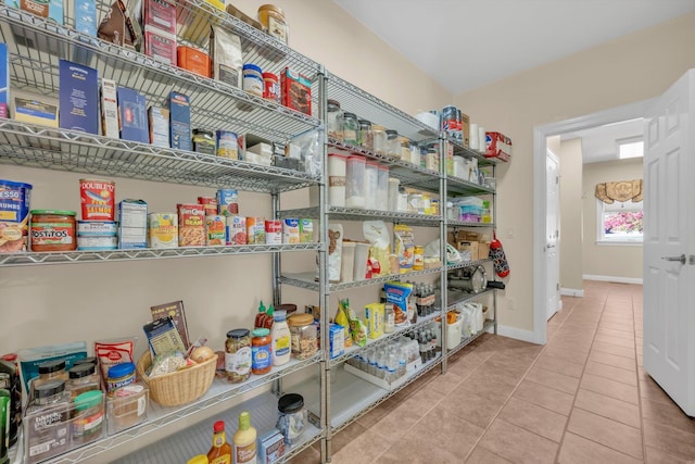 view of pantry