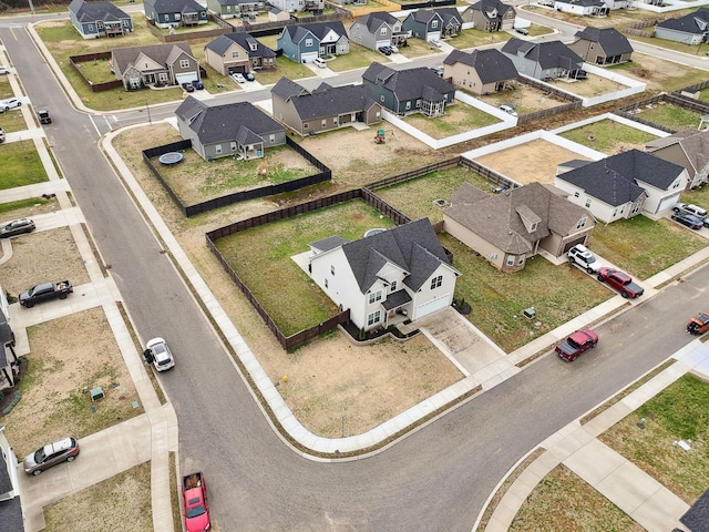 aerial view featuring a residential view