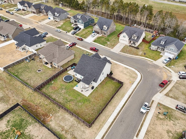 aerial view featuring a residential view