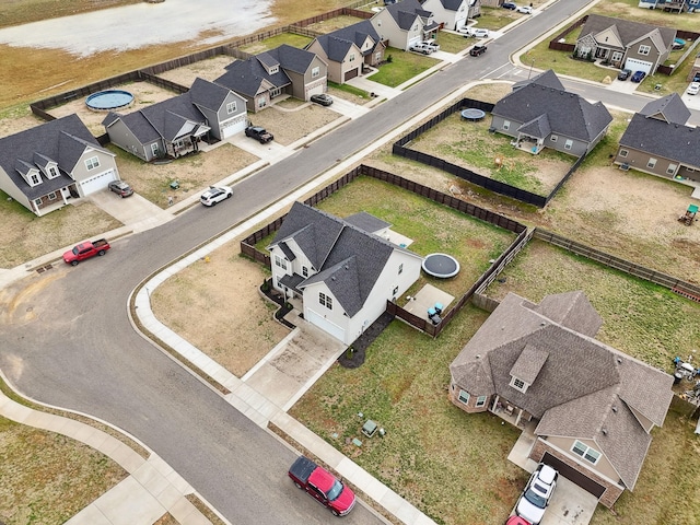 drone / aerial view featuring a residential view