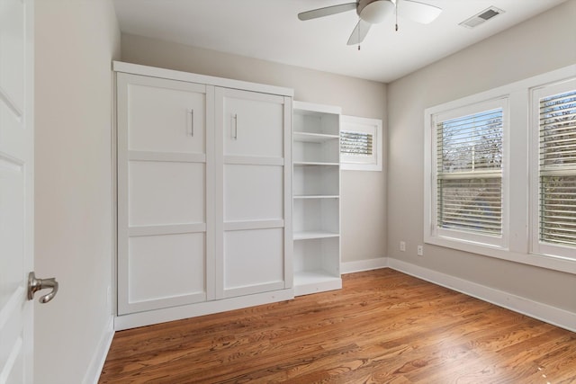 closet featuring visible vents