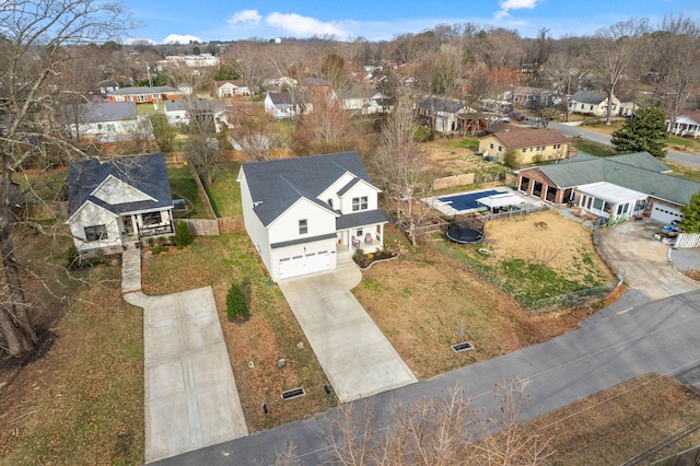 birds eye view of property featuring a residential view