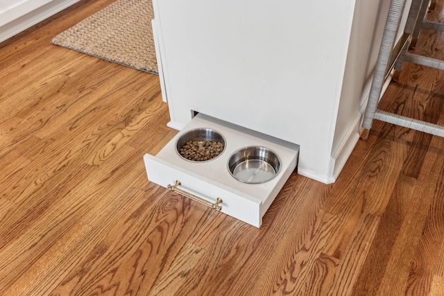 interior details featuring wood finished floors