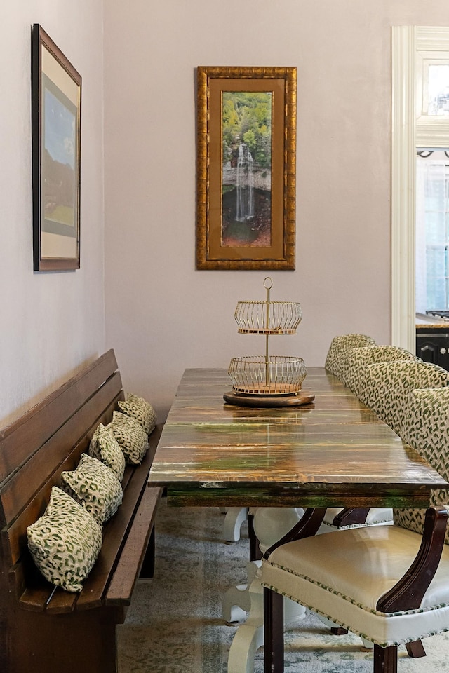 view of dining area