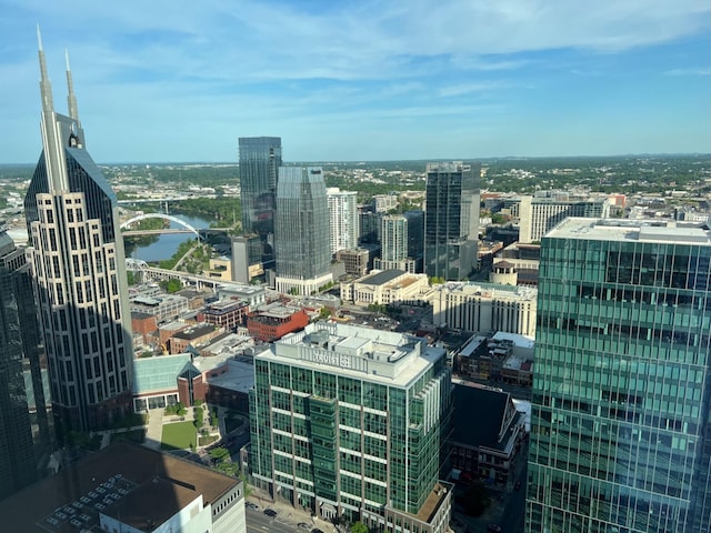 city view with a water view