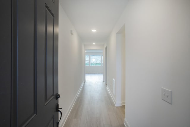 2359 Williamsport Lndg, Columbia, TN 38401 - corridor with visible vents, baseboards, and light wood-type flooring