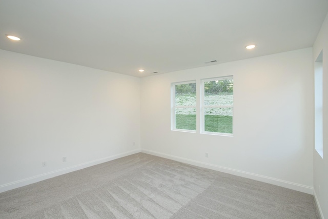 2359 Williamsport Lndg, Columbia, TN 38401 - empty room featuring baseboards, visible vents, recessed lighting, and light carpet