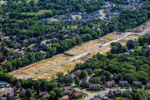 bird's eye view featuring a residential view