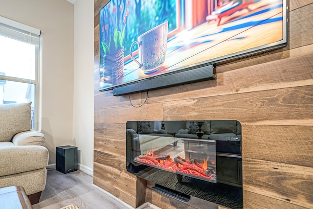 interior details featuring baseboards and wood finished floors