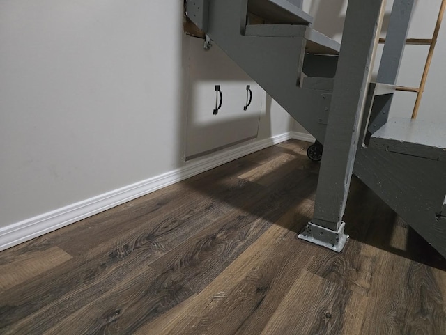 room details with wood finished floors and baseboards