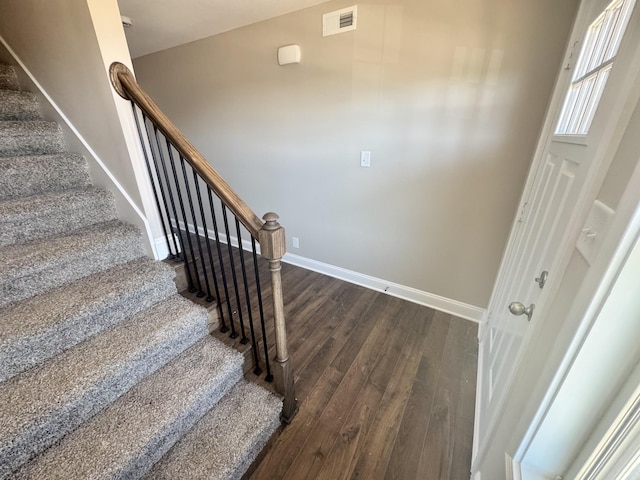 153 Cardinal Crk, Clarksville, TN 37040 - stairway featuring hardwood / wood-style floors and baseboards