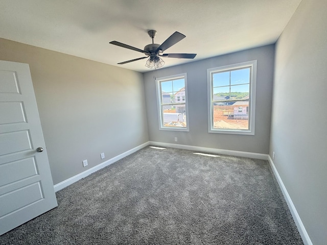 153 Cardinal Crk, Clarksville, TN 37040 - empty room featuring carpet flooring, a ceiling fan, and baseboards