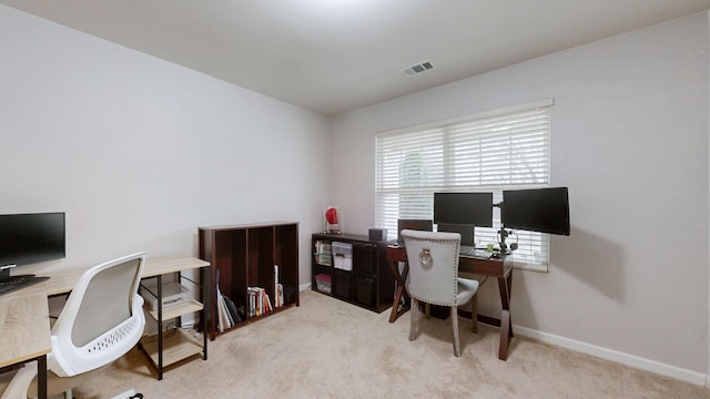 1504 Rockwood Ln, Lebanon, TN 37087 - office area featuring visible vents, baseboards, and carpet