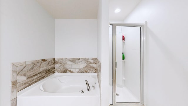 1504 Rockwood Ln, Lebanon, TN 37087 - bathroom with a garden tub and a shower stall