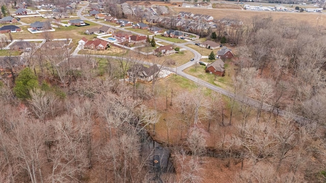 drone / aerial view featuring a residential view
