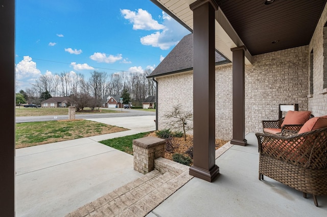 view of patio / terrace featuring covered porch