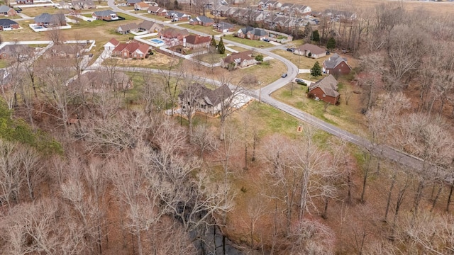 drone / aerial view featuring a residential view