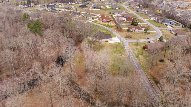 aerial view featuring a residential view