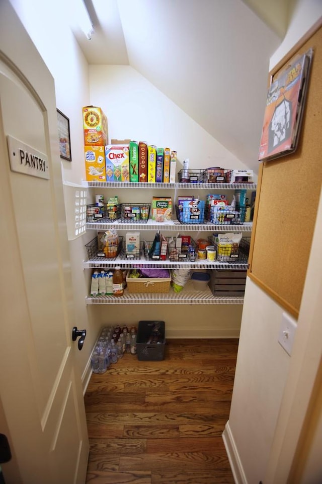 view of storage area