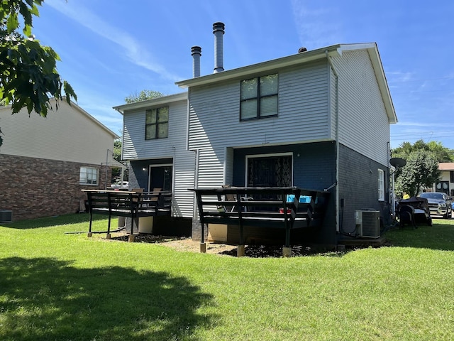 1239 N Graycroft Ave, Madison, TN 37115 - back of property featuring central air condition unit and a yard