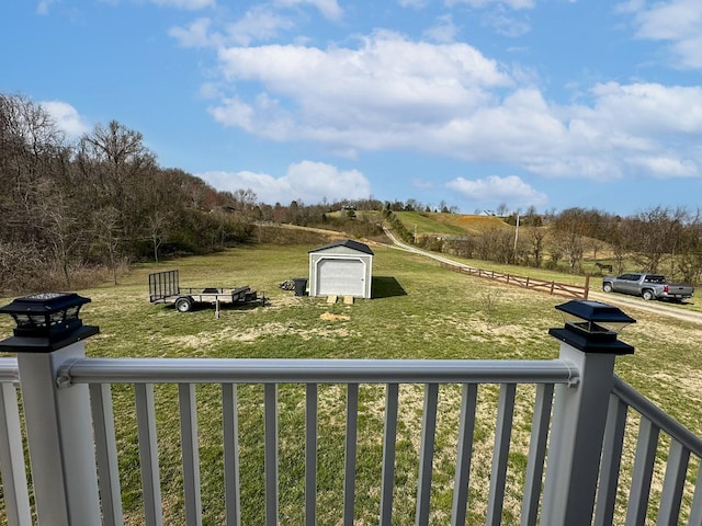 670 Jones Franklin Rd, Morristown, TN 37813 - view of green lawn with a balcony