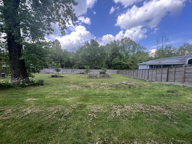 216 1st St, Monteagle, TN 37356 - view of yard featuring a fenced backyard