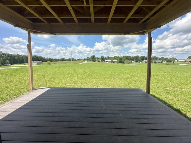 238 Thacker Rd, Grimsley, TN 38565 - wooden terrace with a lawn