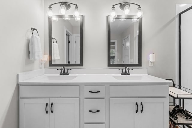1289 Southside Rd, Southside, TN 37171 - full bathroom with double vanity and a sink