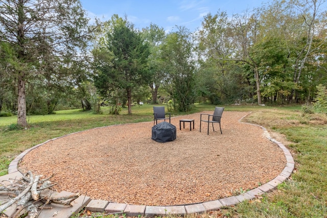 1289 Southside Rd, Southside, TN 37171 - view of yard featuring a fire pit
