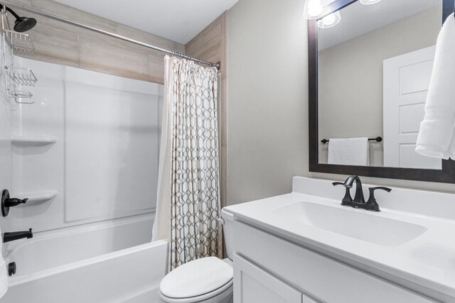 1289 Southside Rd, Southside, TN 37171 - bathroom with vanity, shower / tub combo, and toilet