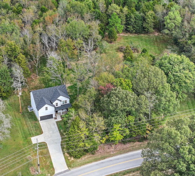 1289 Southside Rd, Southside, TN 37171 - drone / aerial view featuring a forest view