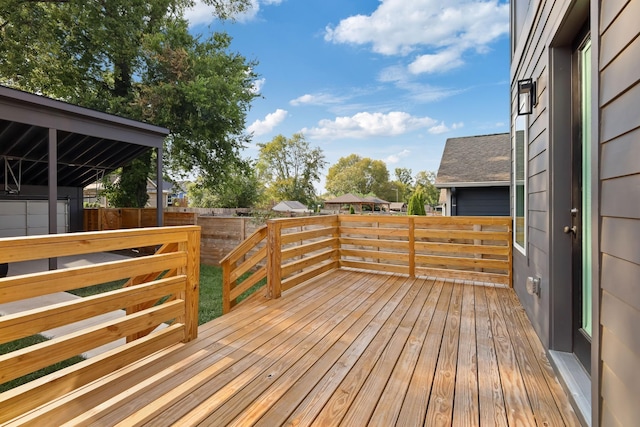 1815 14th Ave N Unit B, Nashville, TN 37208 - wooden deck featuring fence
