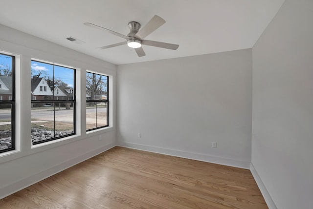 1815 Martin St Unit A, Nashville, TN 37203 - empty room with light wood-type flooring and a ceiling fan