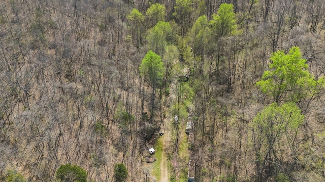 4897 Sulphur Creek Rd, Nashville, TN 37218 - drone / aerial view with a wooded view