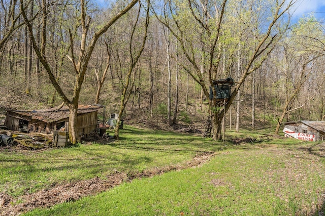 4897 Sulphur Creek Rd, Nashville, TN 37218 - view of yard featuring a wooded view