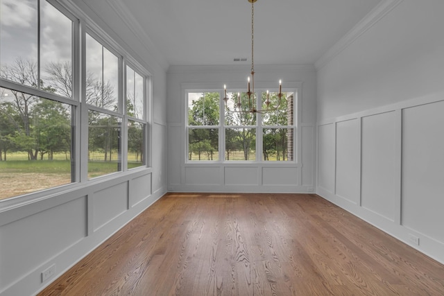 7004 Twelve Corners Rd, Lascassas, TN 37085 - unfurnished sunroom with a chandelier